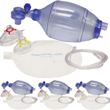 4-Pack of Bag Valve Masks, ADULT/CHILD