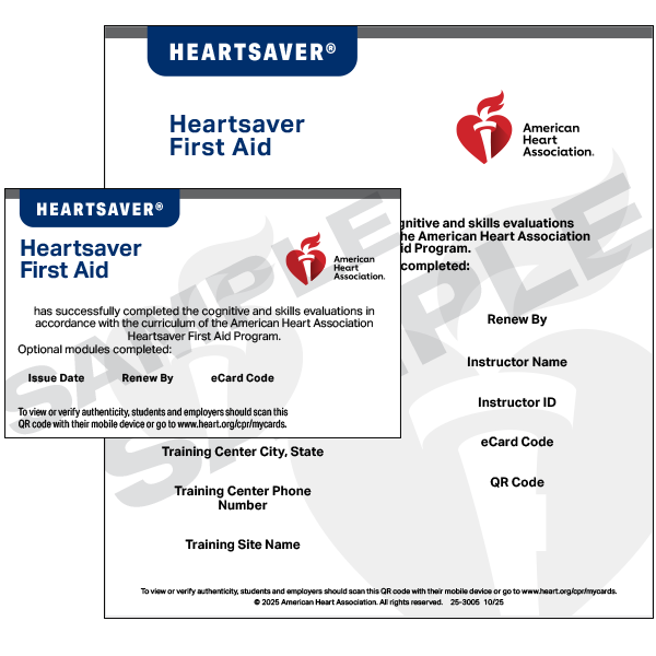 heartsaver first aid certification